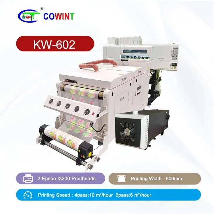 KW -602 2 Epson Printeads DTF Argraffydd